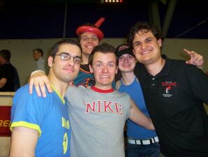 Das sind Michel, Lars und Christian (von links nach rechts)