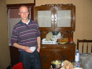 Martin in seiner Wohnung in Grenoble